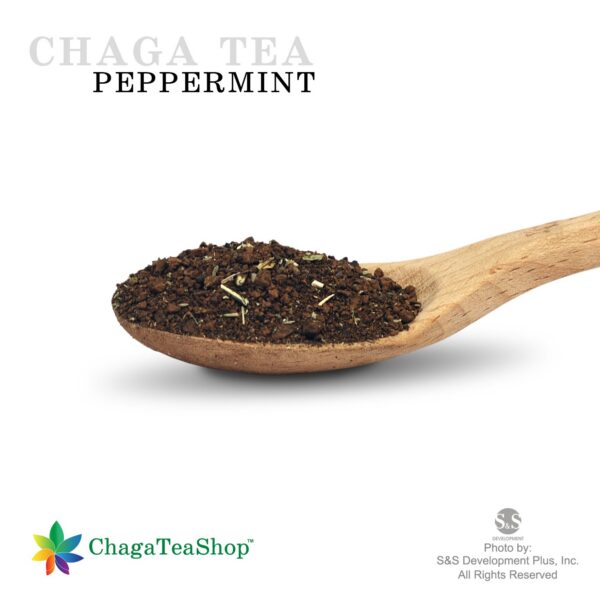 Té de Chaga siberiano en cuchara