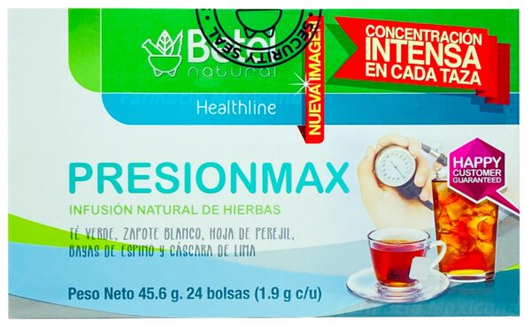 Version 1.0.0 té de hierbas Betel Natural Presionmax fórmula natural