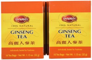 Version 1.0.0 Té de ginseng Dynasty paquete de 6 con 1.13 onzas cada uno