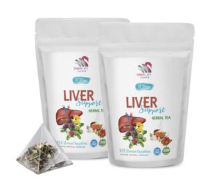 Té herbal apoyo hepático Swan Life Essentials con cardo mariano