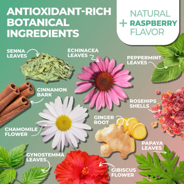 Version 1.0.0 Té natural sin cafeína para limpieza de colon Total Tea