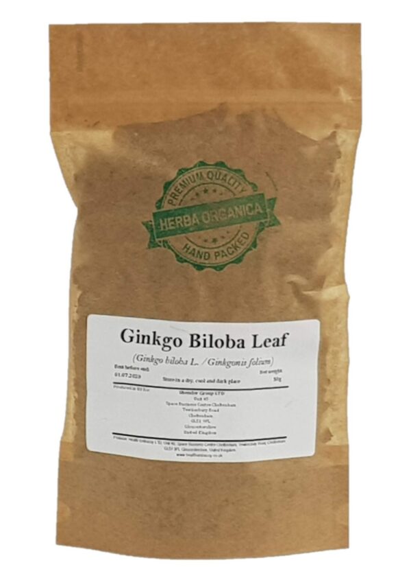 Té hoja Ginkgo Biloba Herba Organica 50g natural y puro
