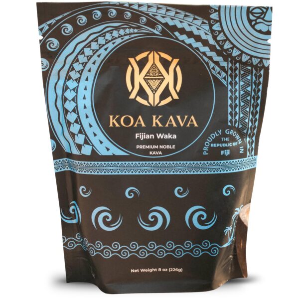 Té kava premium Fiji polvo 8 oz paquete frontal