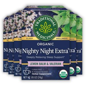 Version 1.0.0 Té orgánico Nighty Night Extra Traditional Medicinals paquete