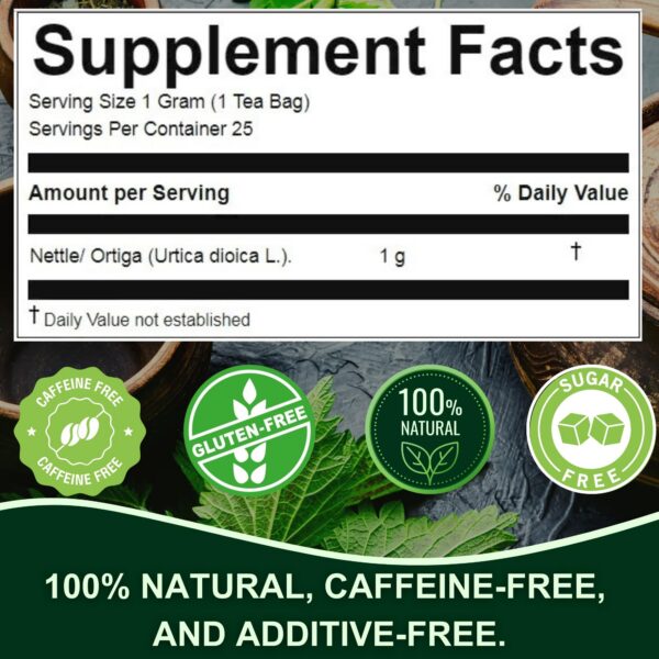 Version 1.0.0 Té de ortiga Hanan en taza humeante