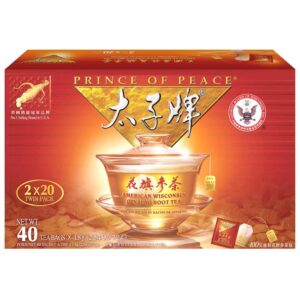 Version 1.0.0 Té de raíz de ginseng americano Prince of Peace 40 sobres