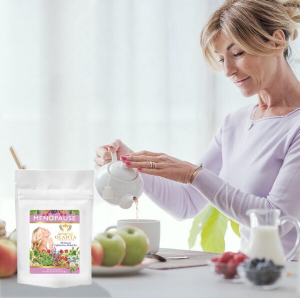 Té sin cafeína para menopausia y bienestar diario