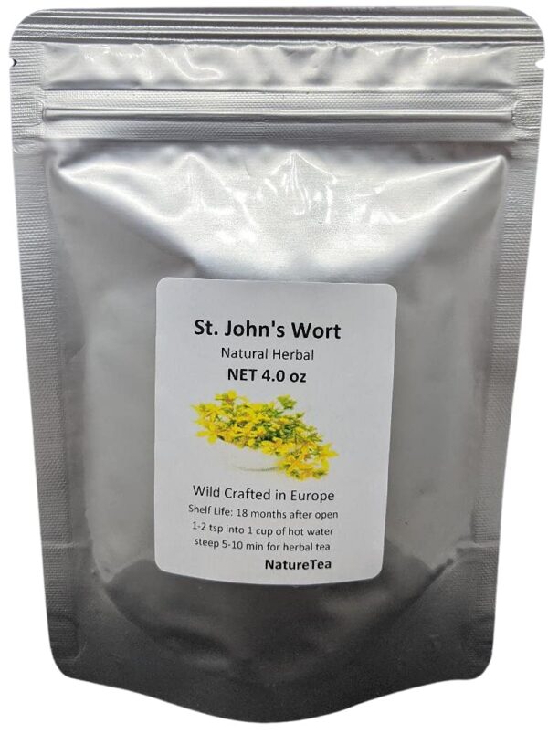 Version 1.0.0 Paquete de té suelto de hipérico seco natural recolectado en Europa