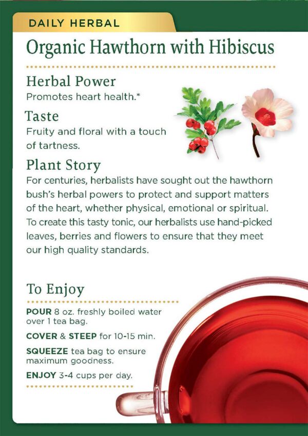 Té Tradicional Medicinals con espino caja lateral