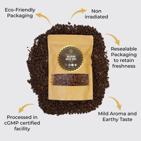 Té de valeriana en taza para un sueño tranquilo y reparador