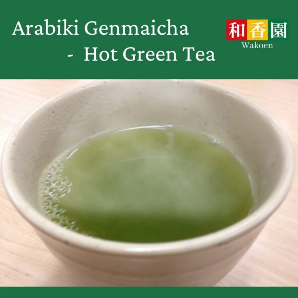 té verde genmaicha con arroz integral polvo wakoen japonés