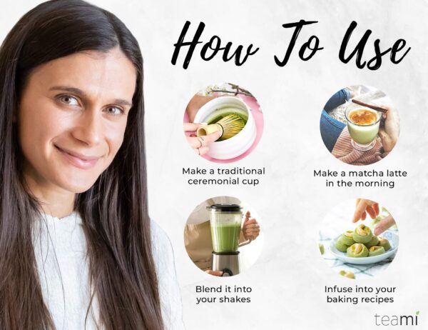 Té verde Matcha orgánico de Teami en caja