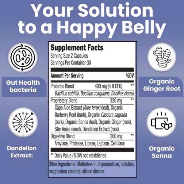 Frente del envase Teami Bloat Banish