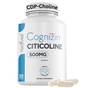 Frente del envase Teaveli Cognizin Citicoline 500 mg CDP Choline