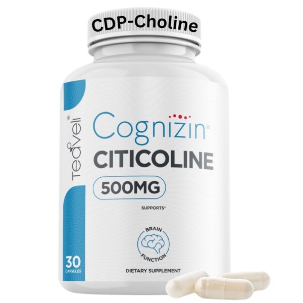 Version 1.0.0 Frente del envase Teaveli Cognizin Citicoline 500 mg CDP Choline