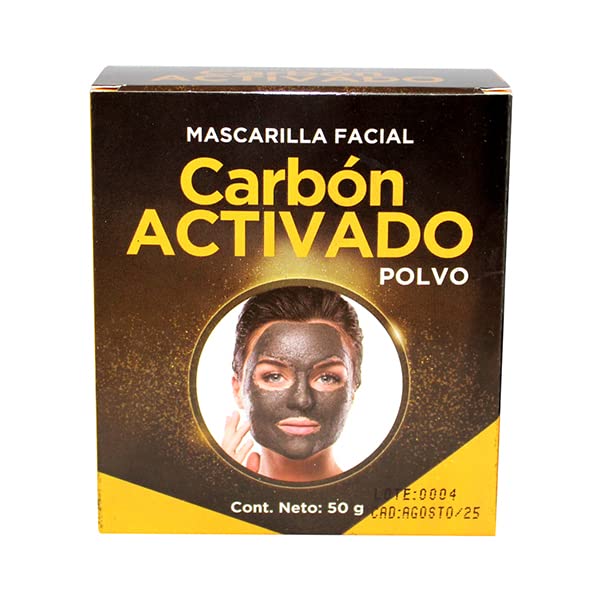 Mascarilla de carbón activado TECNONATURA 50 gramos envase