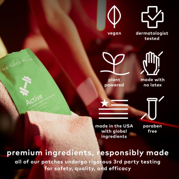 Version 1.0.0 Tela elástica parches The Good Patch fáciles de aplicar en muñeca