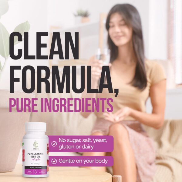 Cápsulas blandas Teliaoils Granada Linaza