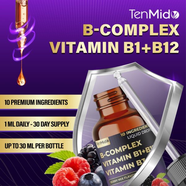 Etiqueta de ingredientes de gotas de Tenmido