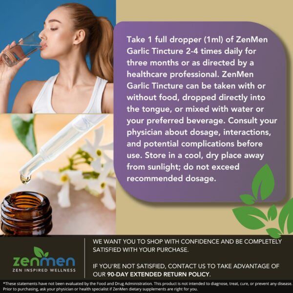 Terapia diaria con extracto ajo orgánico Zenmen gota