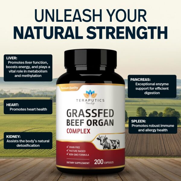 Etiqueta del suplemento de órganos de res