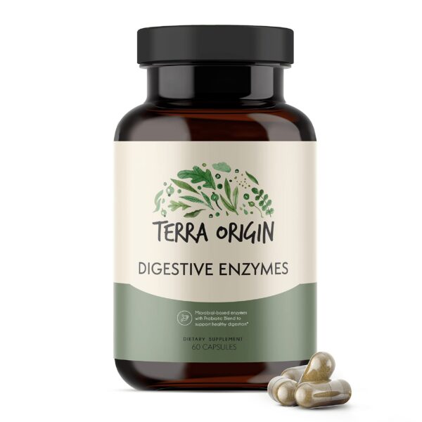 Envase Terra Origin Enzimas Digestivas con Probióticos y Prebióticos