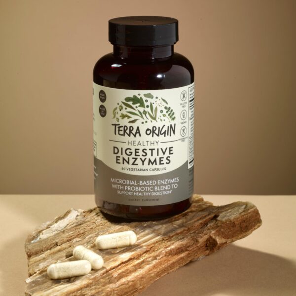 Etiqueta Terra Origin Enzimas Digestivas con Probióticos