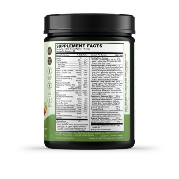 Version 1.0.0 Etiqueta lateral con detalles del producto Terra Origin