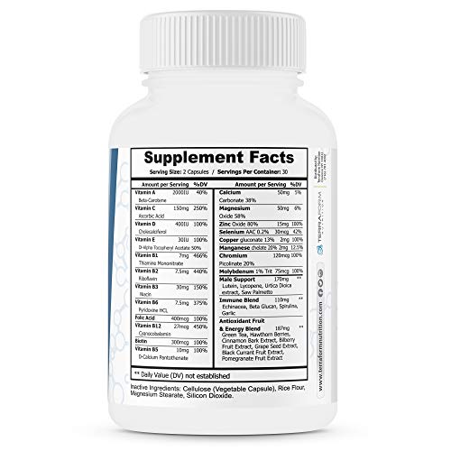 Cápsulas del multivitamínico para hombres