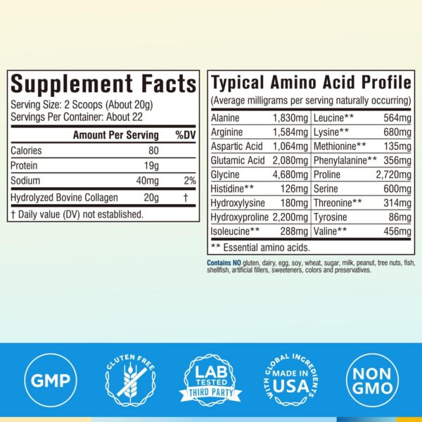 Etiqueta Terranics Colágeno Bovino