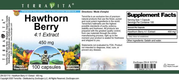 Version 1.0.0 Botella sellada con extracto de espino blanco TerraVita