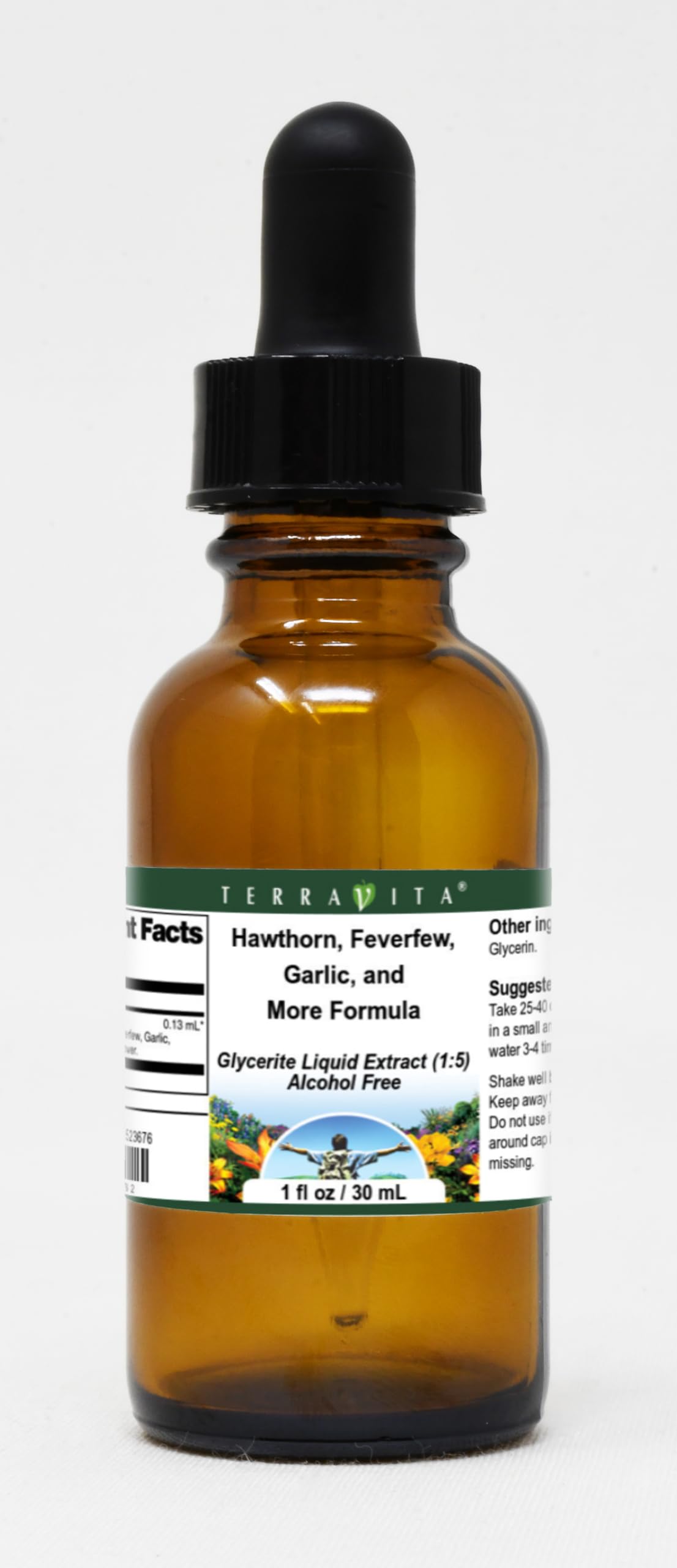 Terravita Hawthorn, Feverfew, Garlic Formula Glycerite Liquid Extract (1:5)