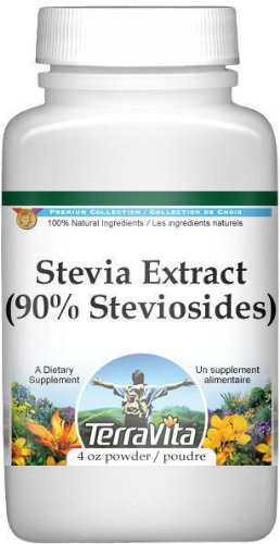 Version 1.0.0 Paquete de extracto de stevia en polvo 4 oz TerraVita