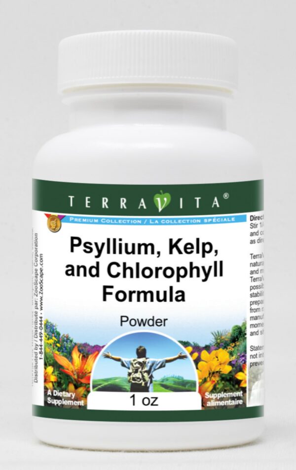 Terravita fórmula en polvo psyllium alga y clorofila 1