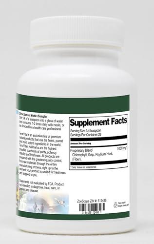 Terravita fórmula en polvo psyllium alga y clorofila 2