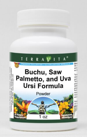 TerraVita polvo Buchu Saw Palmetto Uva Ursi 1 oz