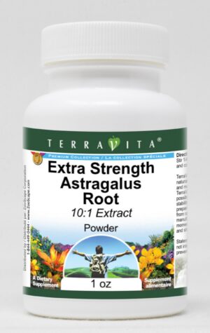Terravita polvo extracto fuerte astrágalo 10:1 paquete tres