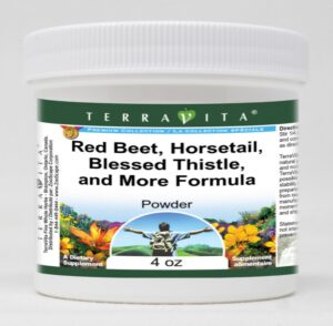 Version 1.0.0 TerraVita polvo fórmula natural remolacha roja cola caballo