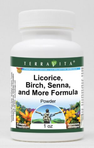 Terravita regaliz fórmula en polvo envase frontal