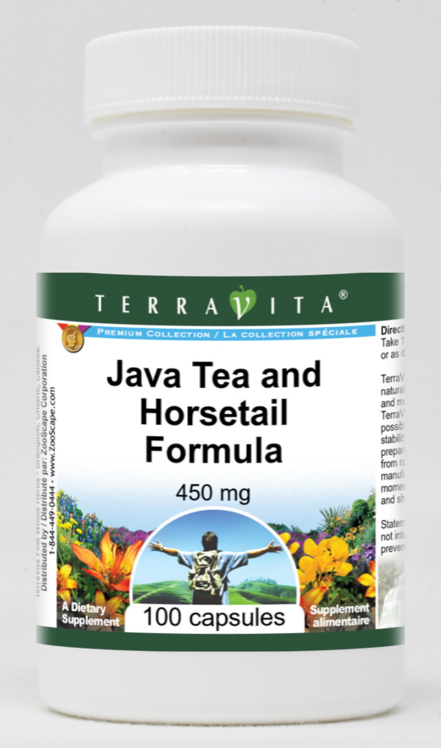 Té de Java y Cola de Caballo 450mg - 100 cápsulas TerraVita