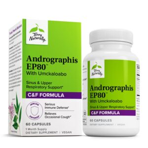 Terry Naturally Andrographis y Umckaloabo frasco 60 cápsulas