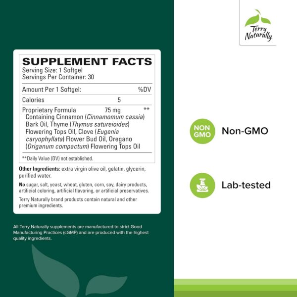 Version 1.0.0 Etiqueta del producto con clavo canela y oregano