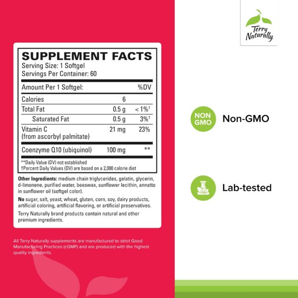 Etiqueta BioActive CoQ10 Ubiquinol