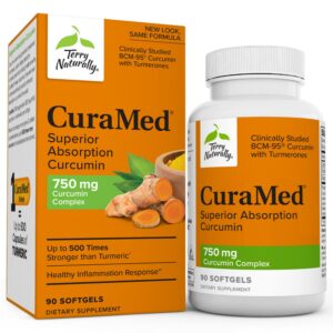 Terry Naturally CuraMed curcumina 750 mg caja 90 softgels
