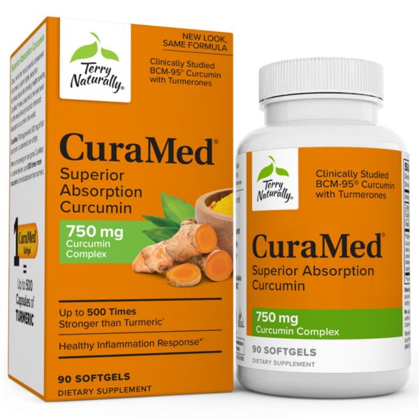 Terry Naturally CuraMed curcumina 750 mg caja 90 softgels