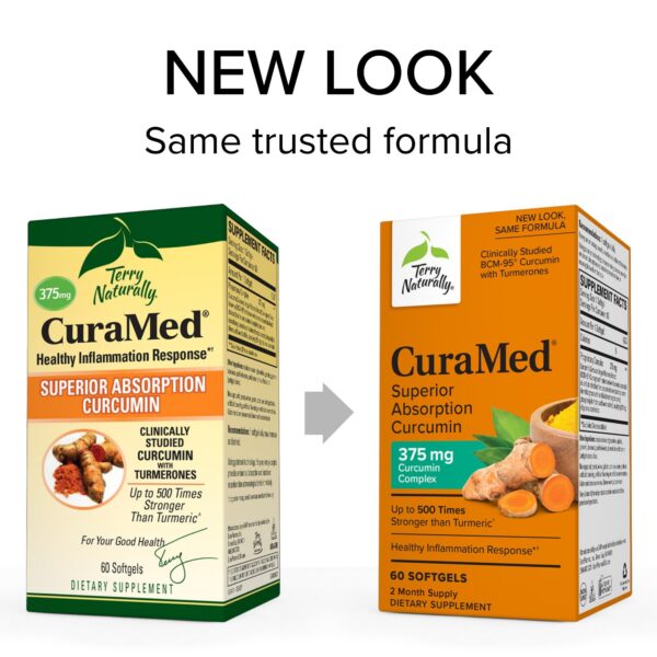 Terry Naturally CuraMed ingredientes y beneficios en etiqueta
