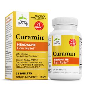 Terry Naturally Curamin dolor de cabeza suplemento 21 tabletas