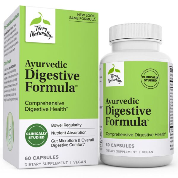 Version 1.0.0 Terry Naturally fórmula ayurvédica digestiva 60 cápsulas