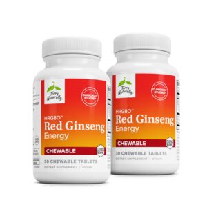 Terry Naturally HRG80 ginseng rojo 30 tabletas masticables paquete doble