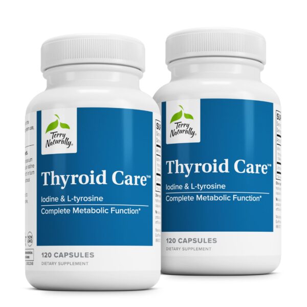 Terry Naturally Thyroid Care frentes de empaque